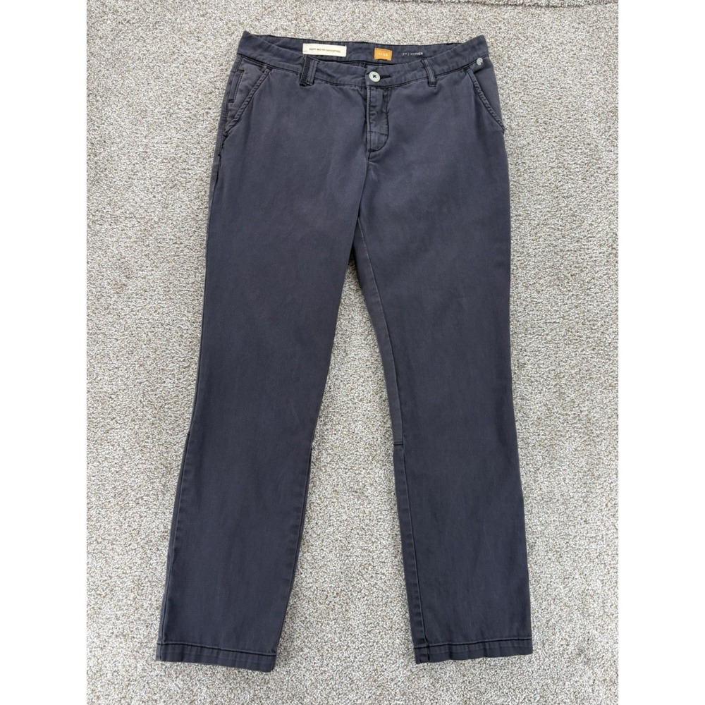 Pilcro & the Letterpress Hyphen Chino Womens 28 Gray Weekend Wash Stretch Twill
